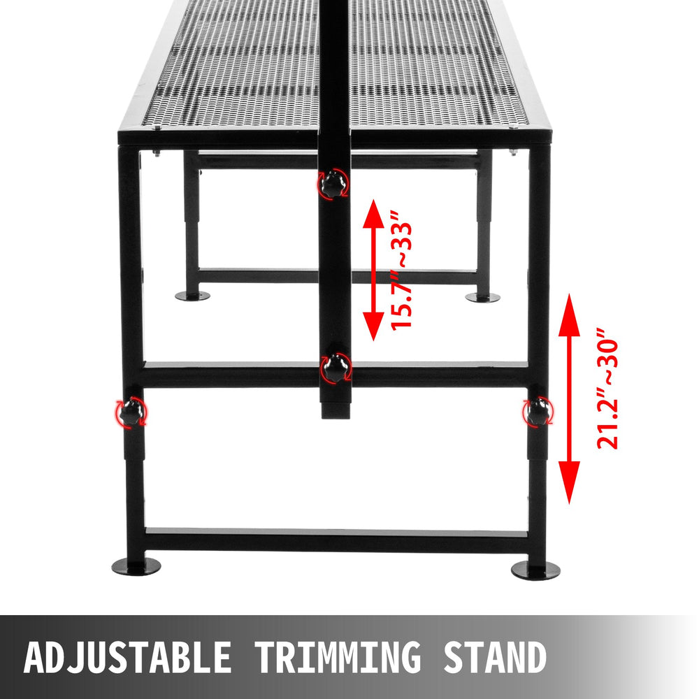 Vevor Livestock Stand 51" x 23" Trimming Stand with Head Piece Metal Frame Black New