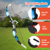 Youth archery bow set featuring LED lights, adjustable string, and non-slip handle, perfect for kids' outdoor fun.