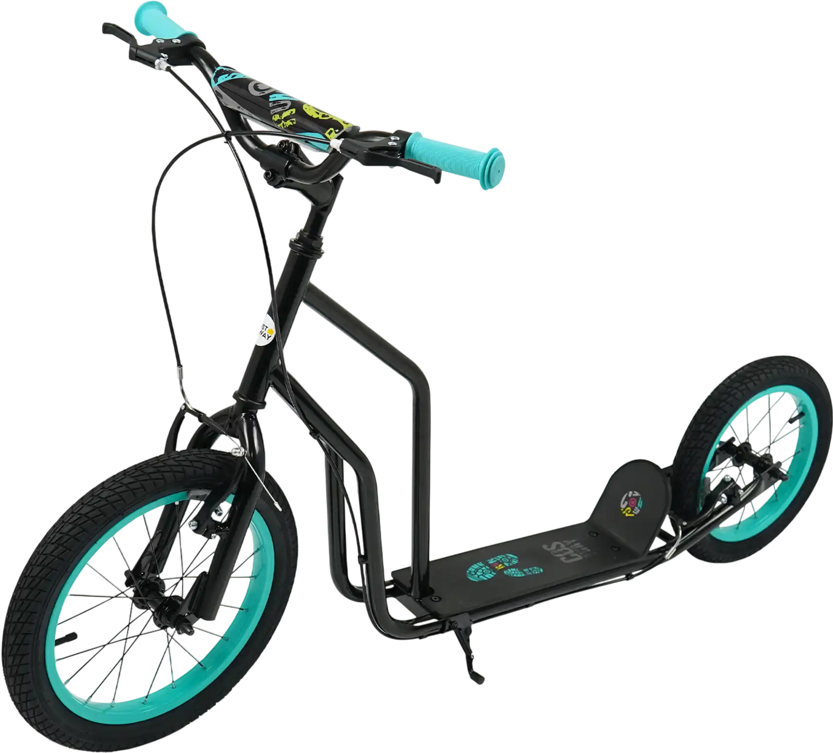 Costway Youth Kick Scooter Adjustable Handlebar 16/14