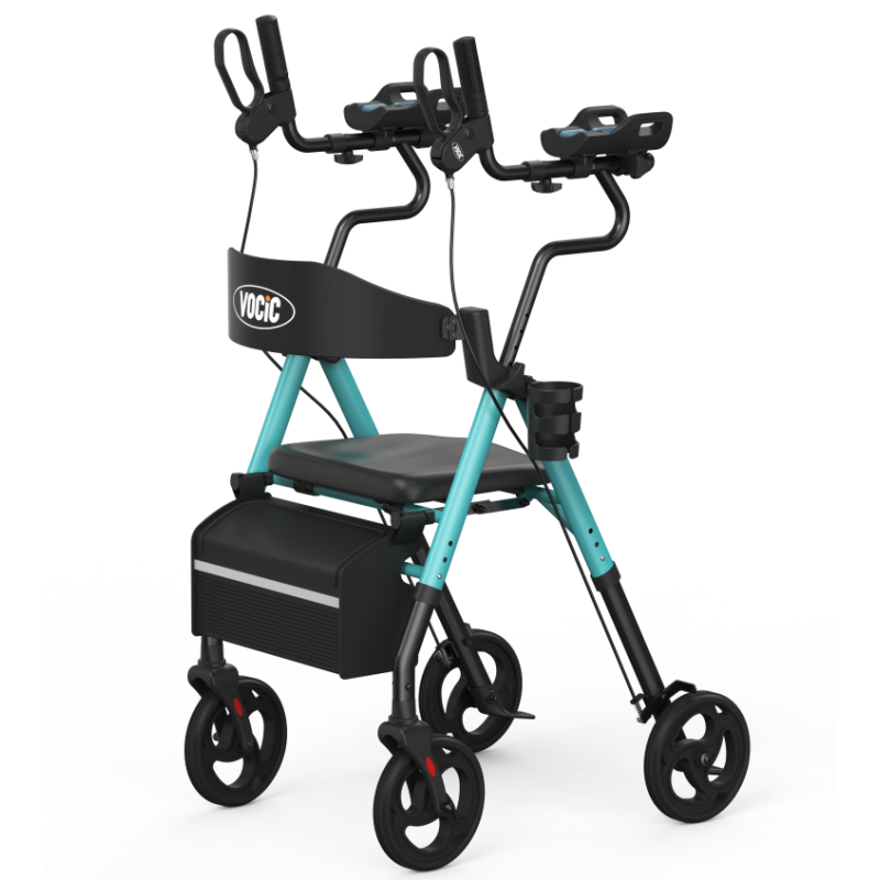 Vocic Z22 Upright Rollator Walker with GelCool Adjustable Armrests Foldable New