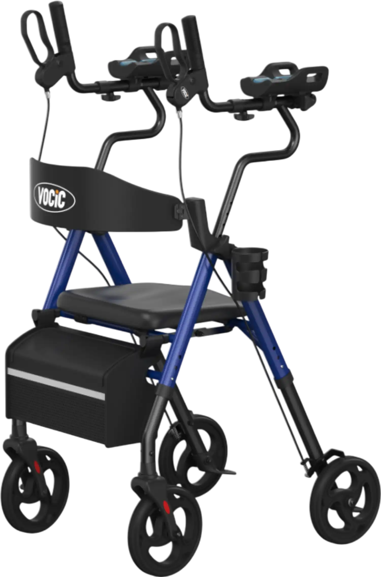Vocic Z22 Upright Rollator Walker with GelCool Adjustable Armrests Foldable New