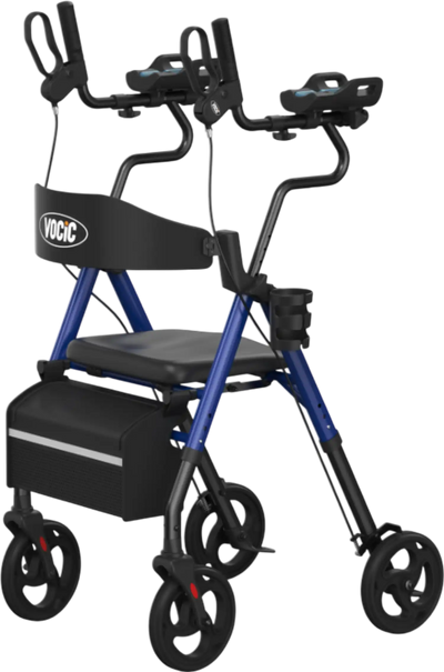 Vocic Z22 Upright Rollator Walker with GelCool Adjustable Armrests Foldable New