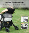 Vocic Z51 2-in-1 Rollator and Transport Chair Lightweight Foldable Everyday Mobility 300 Lb Capacity New