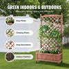 Vevor Raised Garden Bed with Trellis 60" x 13" x 61.4" Drainage Holes Standing Wood Planter 2 PCS New