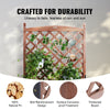 Vevor Raised Garden Bed with Trellis 60" x 13" x 61.4" Drainage Holes Standing Wood Planter 2 PCS New