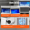 Vevor Commercial Ice Maker 90 Lbs/24H with 24 Lbs Storage 45 Cubes 110V Auto Cleaning New