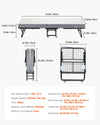 Vevor Twin Foldable Rollaway Bed 31" x 75" Steel Frame with 5" Memory Foam Mattress New