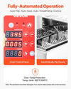Vevor Commercial Automatic Donut Maker 4-Row 240 Pcs/H Stainless Steel with 0.8 Gal Hopper New