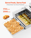 Vevor Commercial Donut Maker Automatic 360 PCS/Hr 6-Row Stainless Steel with 1.2 Gal Hopper New