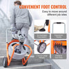 Vevor Drain Cleaner Machine 100' x 3/8" Sewer Snake Auto Feed Drain Auger with Wheels and 8 Cutters New