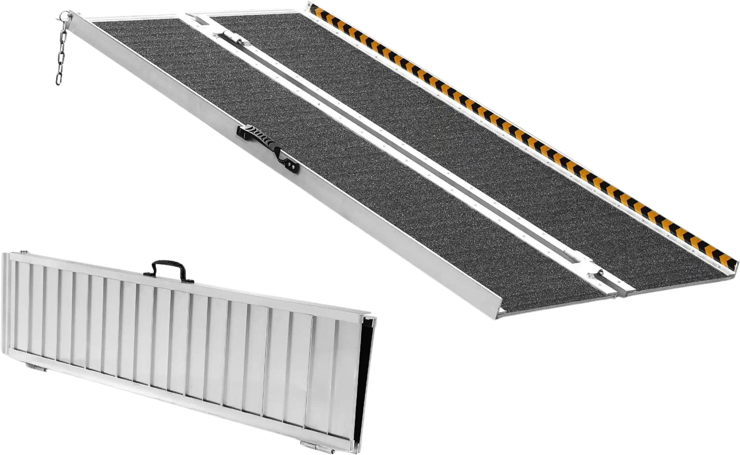 Vevor Portable Wheelchair Ramp 5' 800 lbs Folding Non-Slip Aluminum New