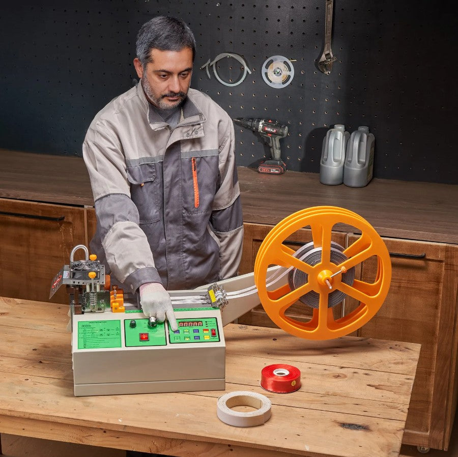 Vevor Automatic Webbing and Ribbon Cutting Machine Hot and Cold 60-120 Cut/Min New