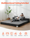 Vevor 3-in-1 Folding Sofa Bed Queen Size Convertible Sleeper with Pillows and Washable Cover New