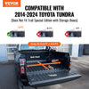 Vevor Tonneau Cover Tri-Fold for 5.5' Truck Bed 2014-2024 Toyota Tundra Aluminum Panel Anti-Loose Clamps New