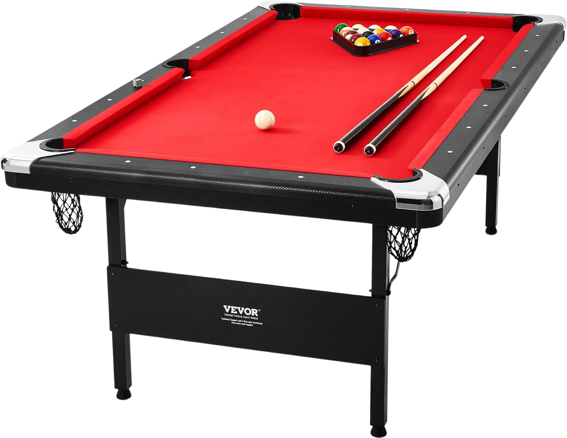 Vevor Billiards Table 7' Foldable Pool Table Set Includes Balls and Cues New
