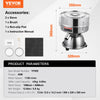 Vevor Sieve Machine Electric Vibrating Sifter 45W Automatic 10+60 Mesh Stainless Steel for Powders and Liquids New