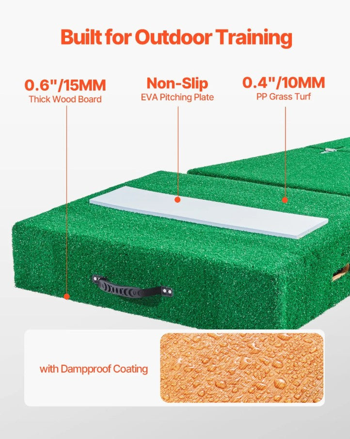 Vevor Portable Pitching Mound 77" Baseball and Softball Training Equipment New