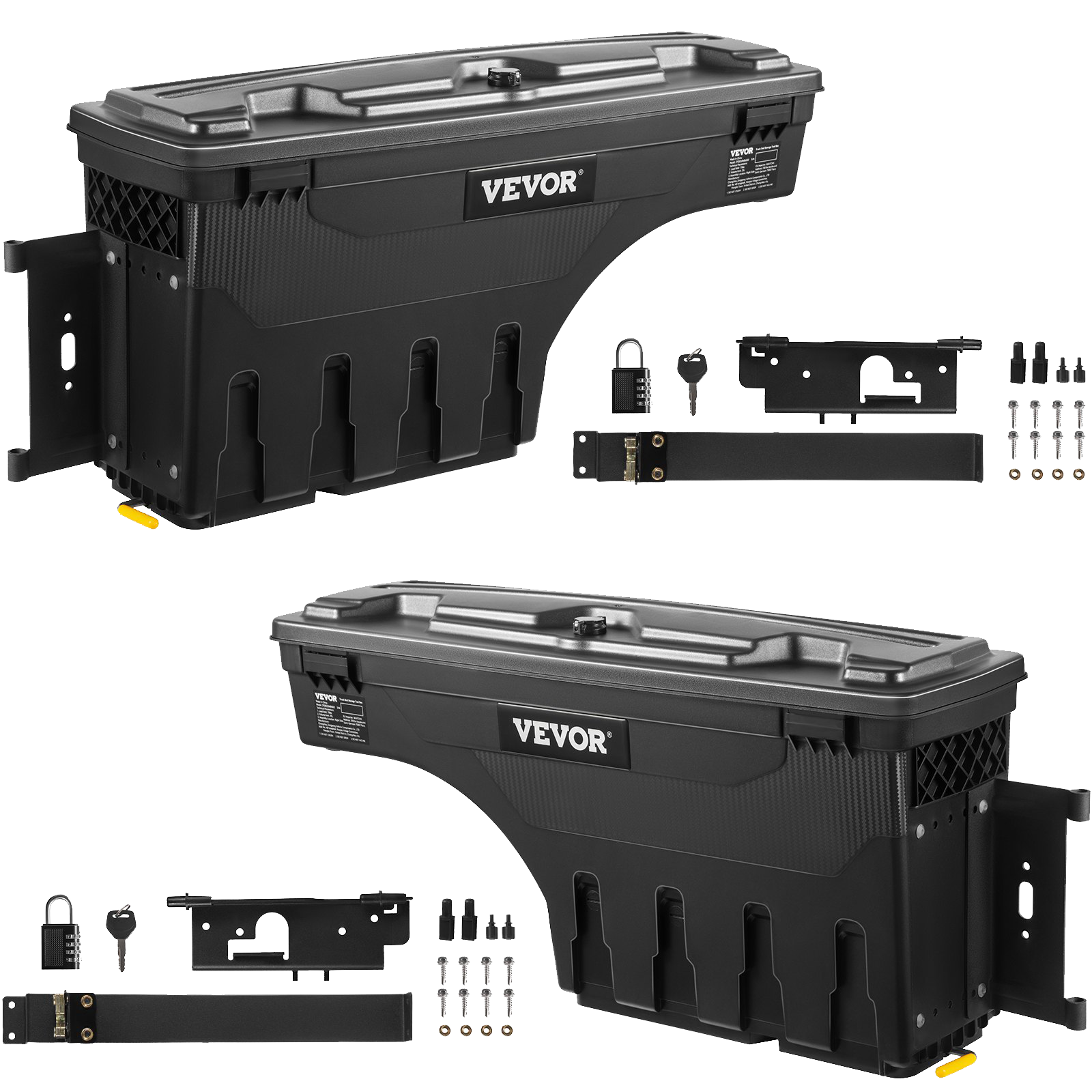 Vevor Truck Tool Box 6.6 Gal Capacity Double-Layered Security Fits 2019-2021 Dodge Ram 1500 Left or Right Mount New