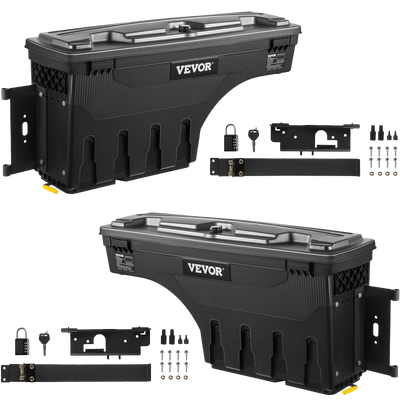 Vevor Truck Tool Box 6.6 Gal Capacity Double-Layered Security Fits 2019-2021 Dodge Ram 1500 Left or Right Mount New