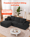 Vevor Modular Sectional Sofa L-Shaped with High Rebound Foam and 1200 Lbs Capacity New