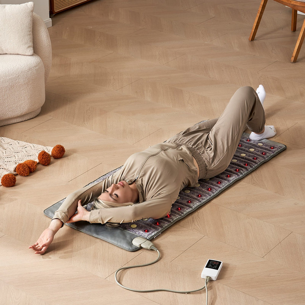 Vevor Far Infrared Heating Pad 60" x 24" Jade Tourmaline Amethyst 660nm Red Light Therapy New