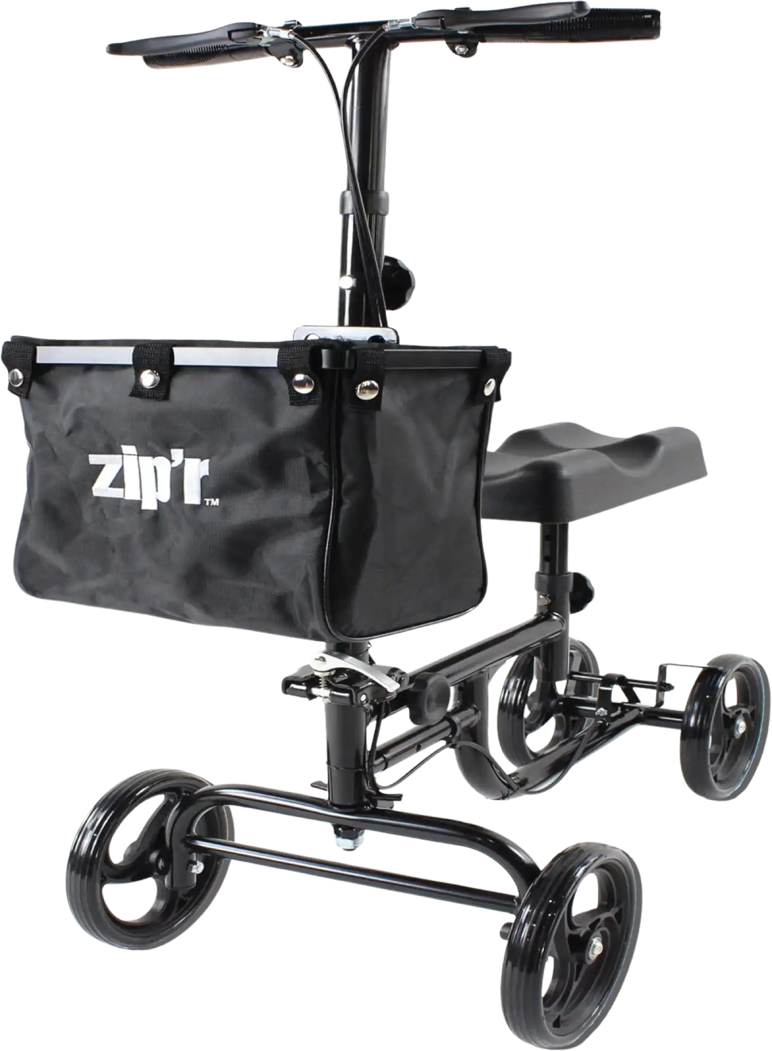 Zip'r Coaster Knee Scooter with Storage 300 Lbs Capacity for 4'9