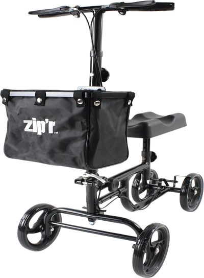 Zip'r Coaster Knee Scooter with Storage 300 Lbs Capacity for 4'9