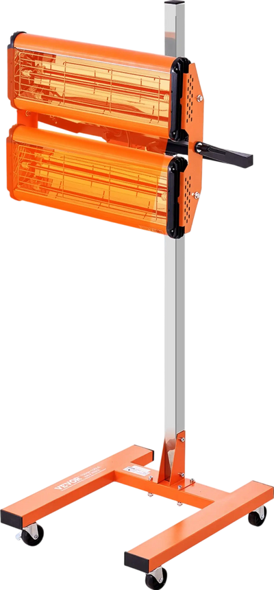 Vevor Infrared Curing Lamp 2200W Paint Dryer 1-60 Min Timer 4.52 Sq. Ft. Coverage New
