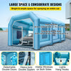 Vevor Inflatable Paint Booth 33" x 16.4" x 11.5" Spray Tent 1100W 370W Blowers Air Filter System New