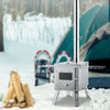Vevor Tent Wood Stove 86" Alloy Steel Wood-Burning Stove with 1646 Cu. In. Firebox and Chimney Pipes New