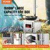 Vevor Tent Wood Stove 86" Alloy Steel Wood-Burning Stove with 1646 Cu. In. Firebox and Chimney Pipes New