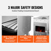 Vevor Tent Wood Stove 86" Alloy Steel Wood-Burning Stove with 1646 Cu. In. Firebox and Chimney Pipes New
