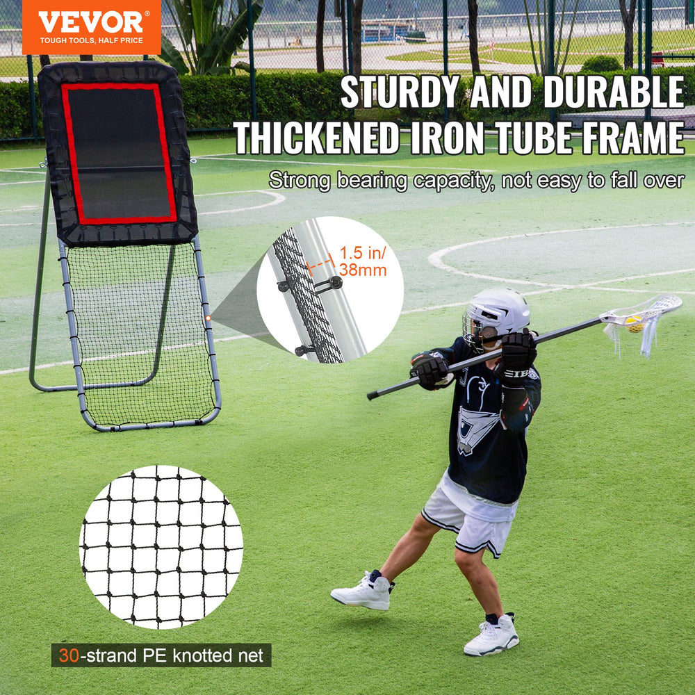 Vevor Lacrosse Rebounder 3' x 8' Folding Bounce Back Training Wall with Adjustable Angle New