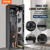 Vevor Gun Safe 6 Rifles Cabinet with Fingerprint Lock Digital Keypad Removable Shelf and Built-In Locker New