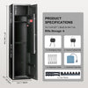 Vevor Gun Safe 6 Rifle Security Cabinet Fingerprint and Digital Keypad Lock with Built-In Storage Locker New