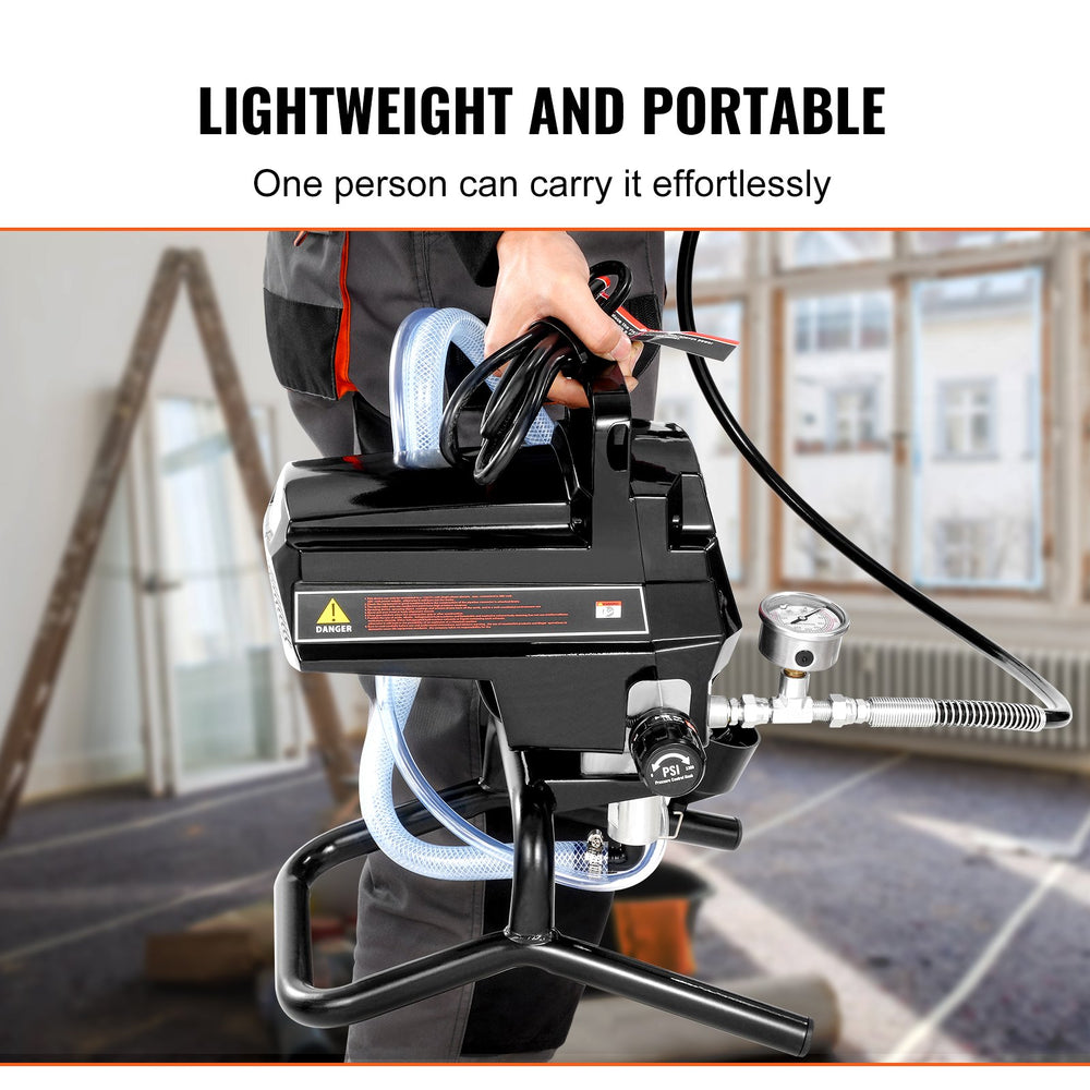 Vevor Airless Paint Sprayer 950W Electric 3000 PSI High Efficiency Handheld for Home Interior Exterior New