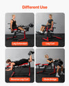 Vevor Leg Extension and Curl Machine 550 Lbs Capacity Adjustable Lower Body Strength Equipment New