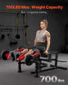 Vevor Leg Extension Curl Machine 700 Lbs Adjustable Seated Workout Bench for Thigh and Hamstring New