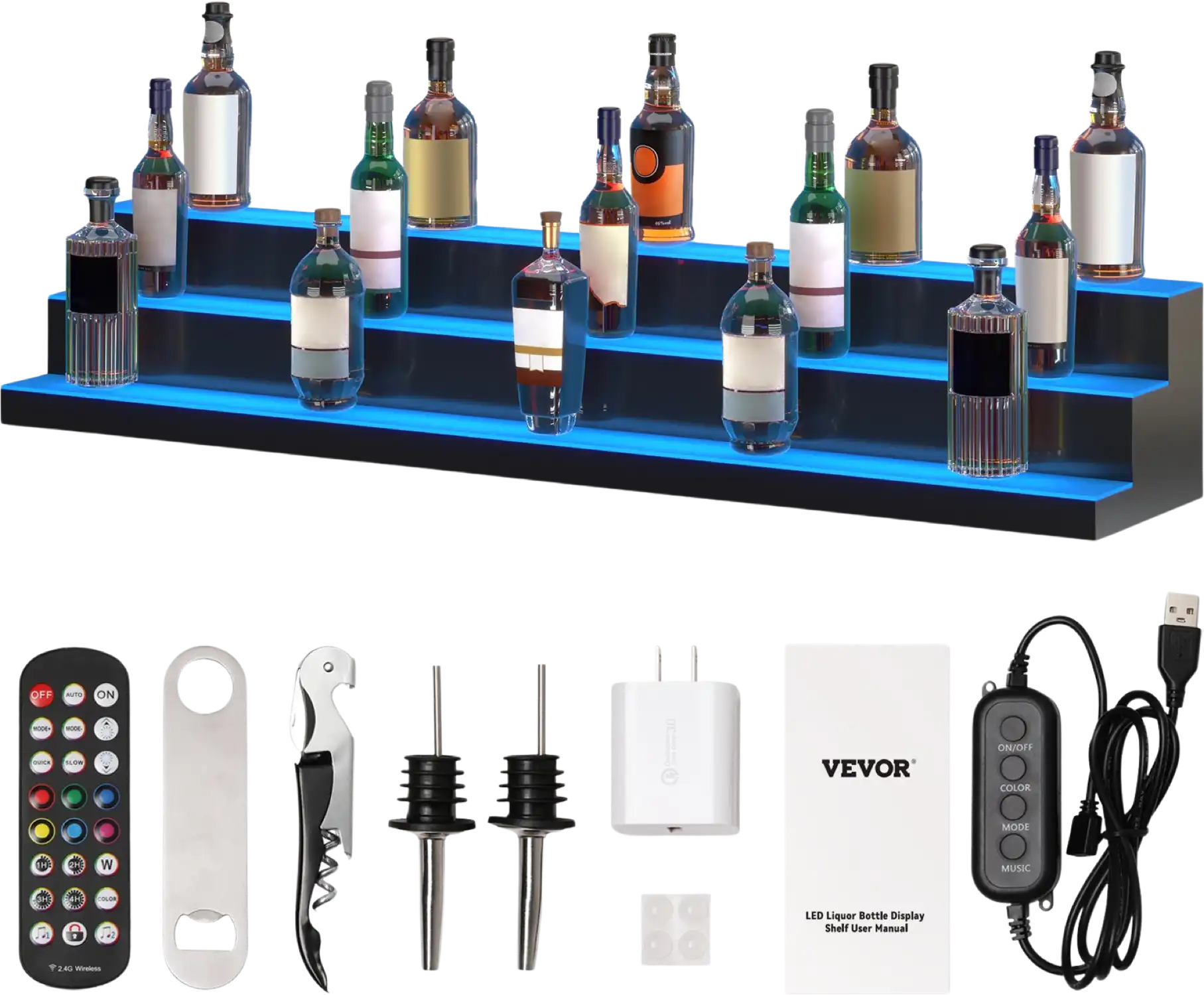 Vevor Liquor Bottle Bar Display Shelf 60