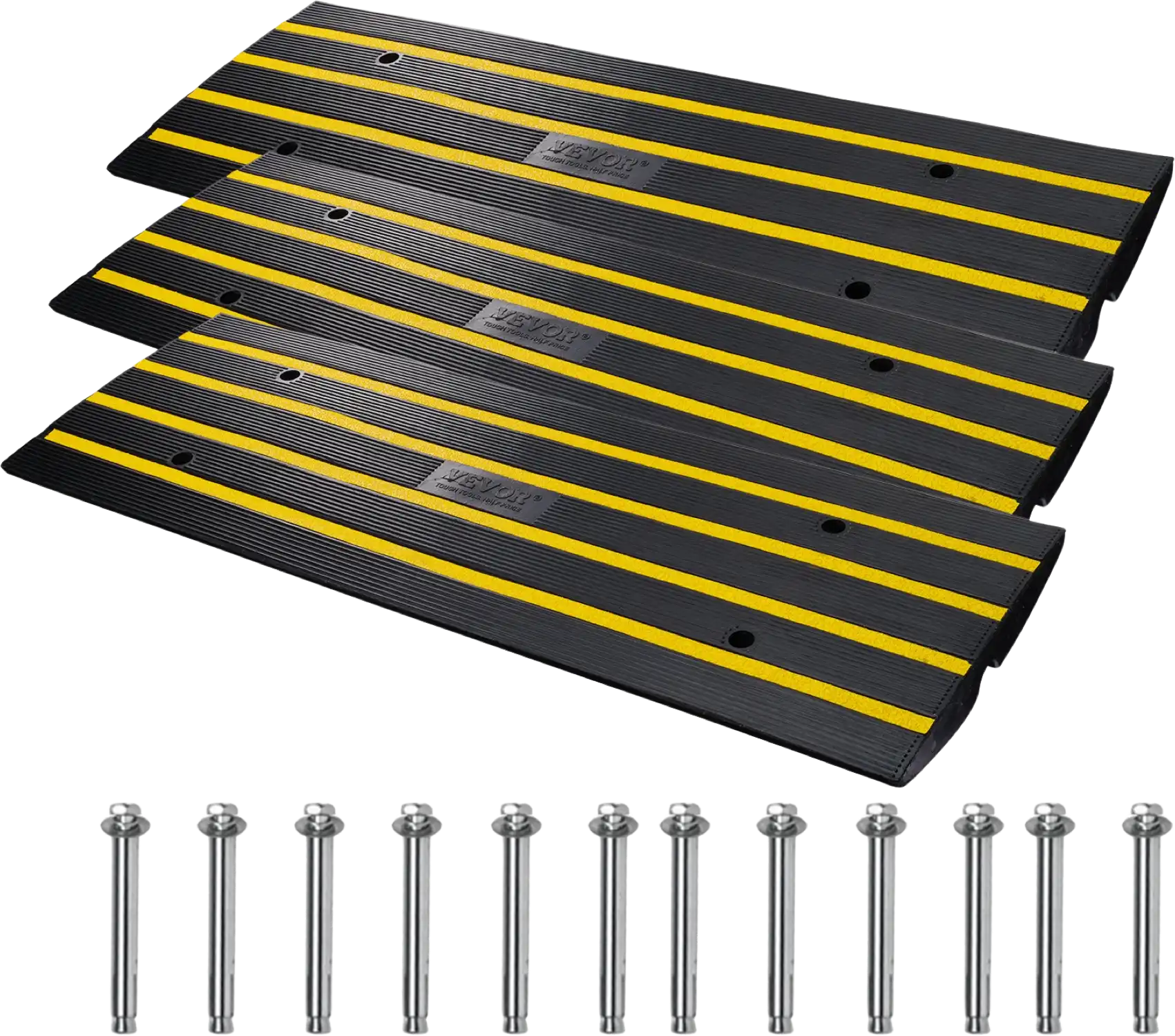 Vevor Curb Ramp Heavy Duty Rubber 33069 lbs. Capacity 2.6