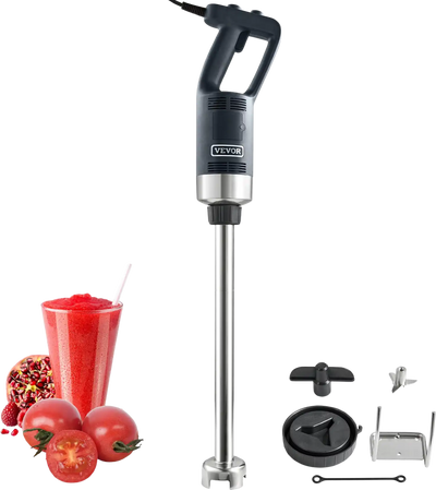 Vevor Commercial Immersion Blender 500W Heavy Duty Variable Speed Hand Mixer with Stainless Steel Blade New