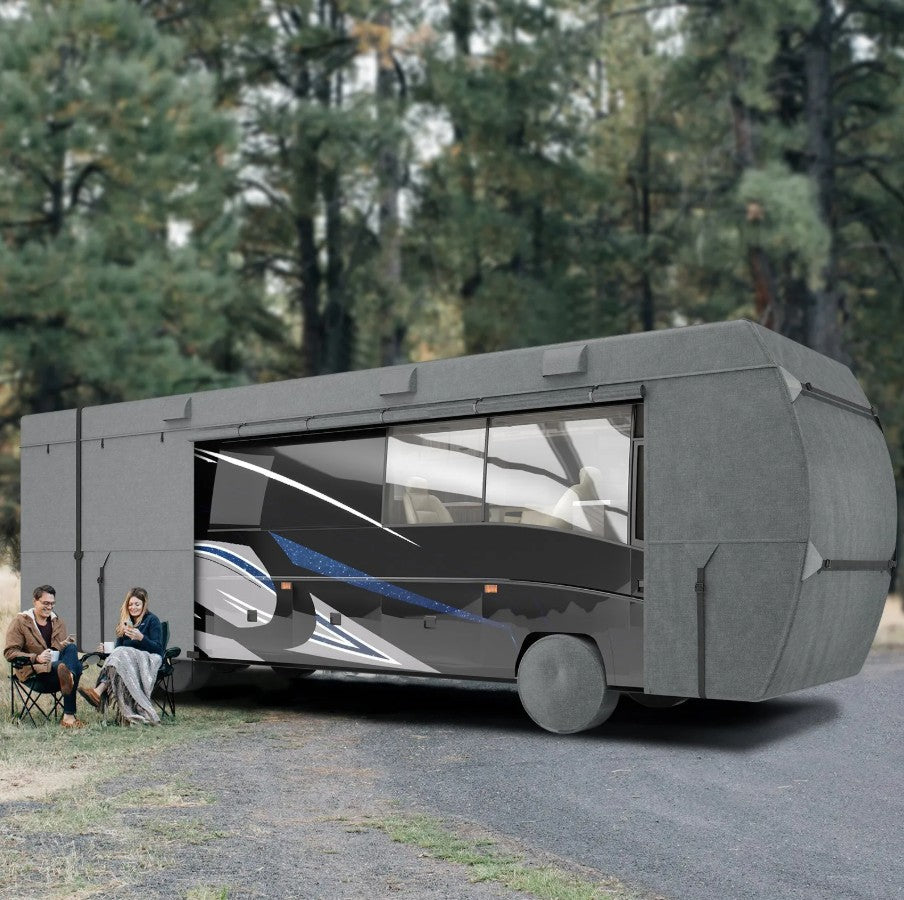 Vevor Class C RV Cover for 29'–32' Motorhomes Waterproof Oxford Fabric with Tire Covers New
