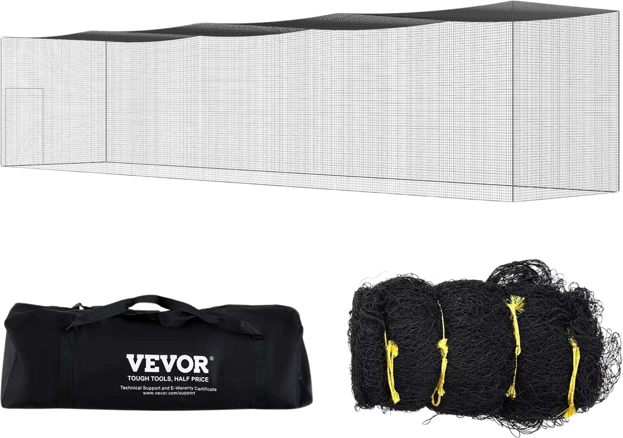 Vevor Baseball Batting Netting 55' x 12' x 12' Training Net Only with Door and Carry Bag New