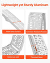 Vevor Aluminum Loading Ramps 1500 Lbs Capacity 2-Pcs Foldable with Handles and Straps New