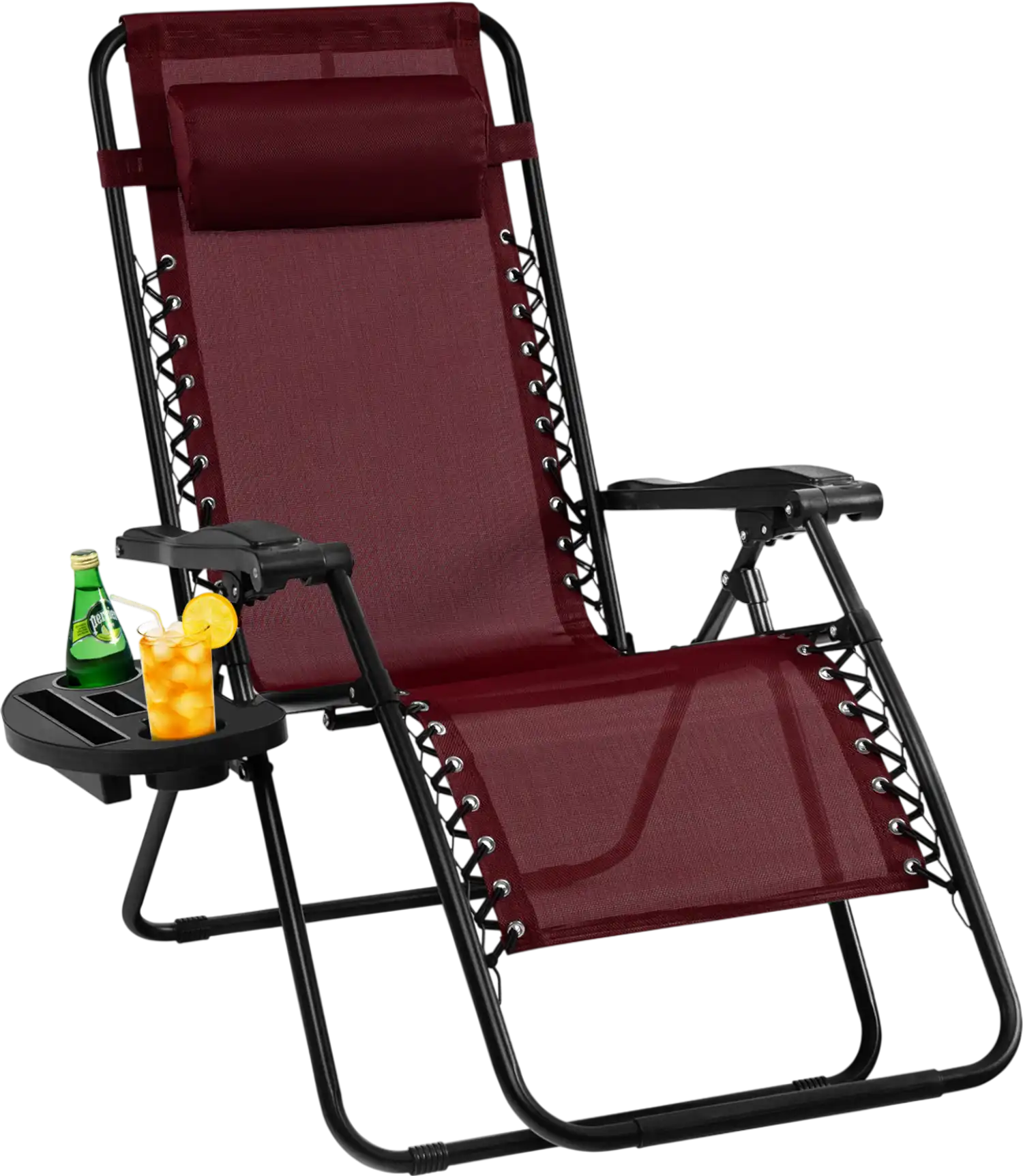 Costway Outdoor Folding Zero Gravity Reclining Lounge Beach Chair 31806475 New