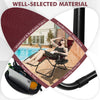 Dark red outdoor folding zero gravity reclining lounge chair with a steel frame, removable tray, and headrest for.