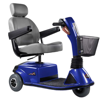 Zip'r Breeze 3-Wheel 24V 250W Heavy Duty Mobility Scooter Blue New