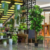 6-feet artificial fiddle leaf fig tree with realistic leaves and trunks, ideal for indoor or outdoor home decoration.
