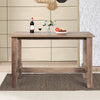 Counter height dining table with beautiful wood grain, solid construction, perfect for dining room or home office use.