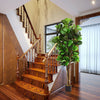 6-feet artificial fiddle leaf fig tree showcasing its thick trunks and abundant leaves, ideal for enhancing any.